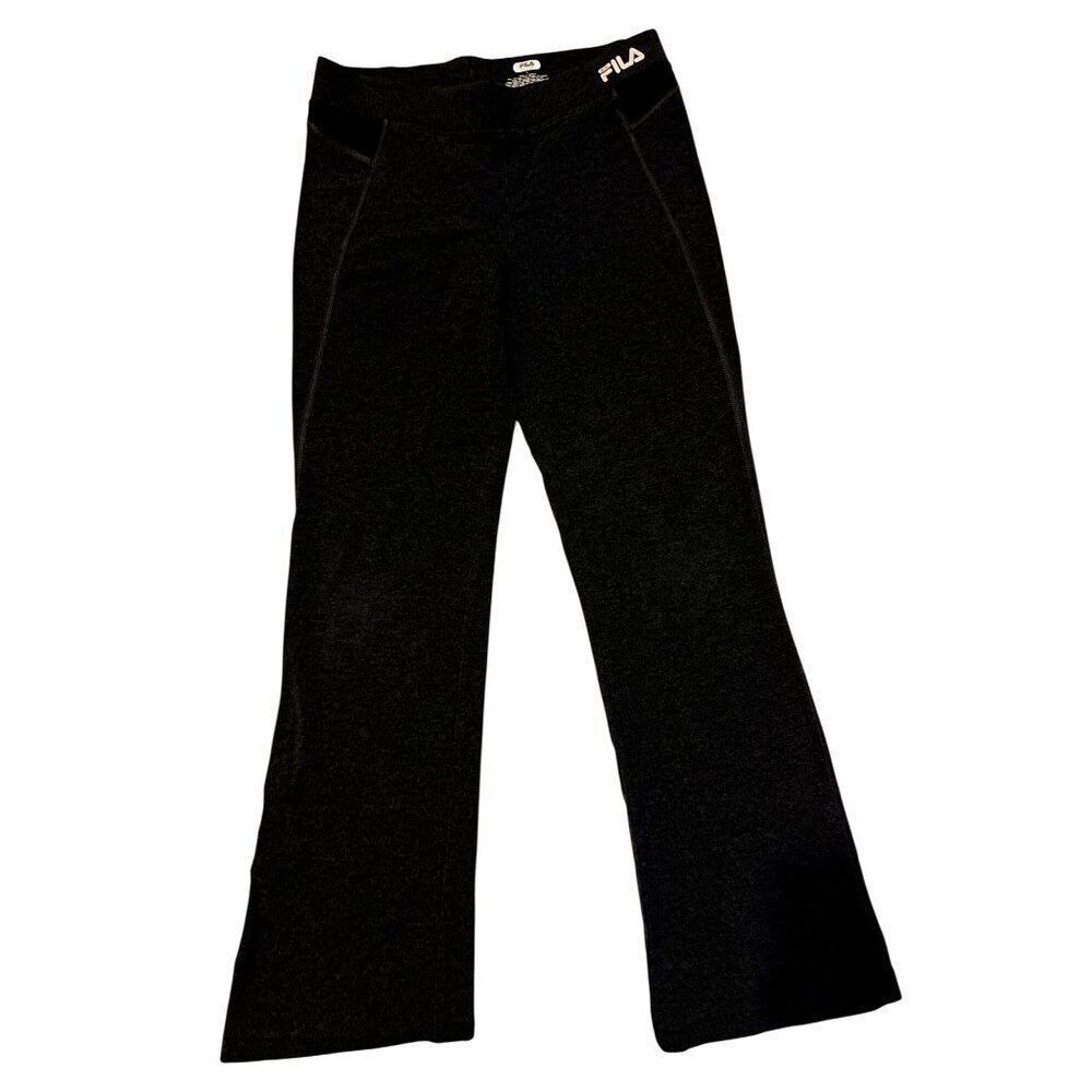 FILA Sport Yoga Exercise Women's Lounge Athletic Flare Leg Pants Grey Small
